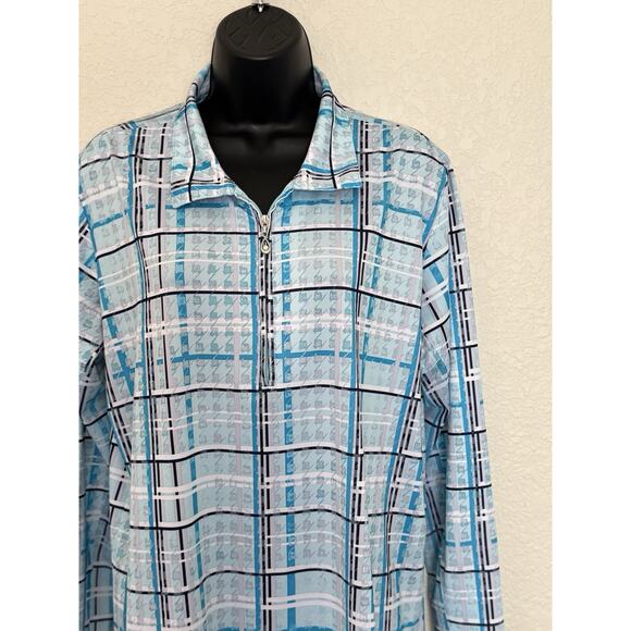 San Soleil UPF Golf Top 1/4 Zip Long Sleeve Pickleball Tennis Outdoor, XL - Picture 7 of 12